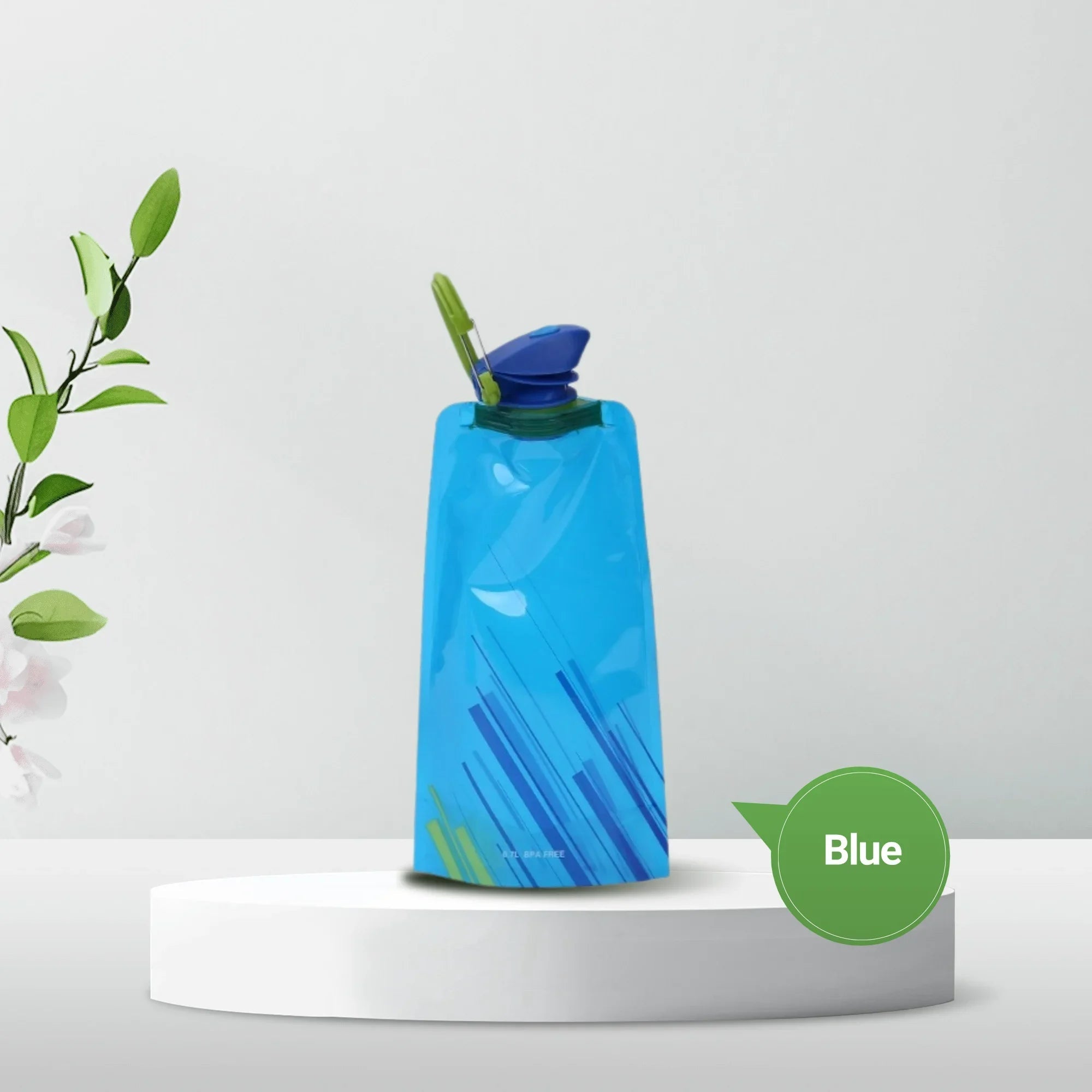 Foldable Water Bottles Flexible Reusable Travel Water Bottle Plastic Water Pouch Soft Flask Water Bag With Carabiner ClipEstaliosFitEstaliosFit183652341;20260421;1776809389Vjybn