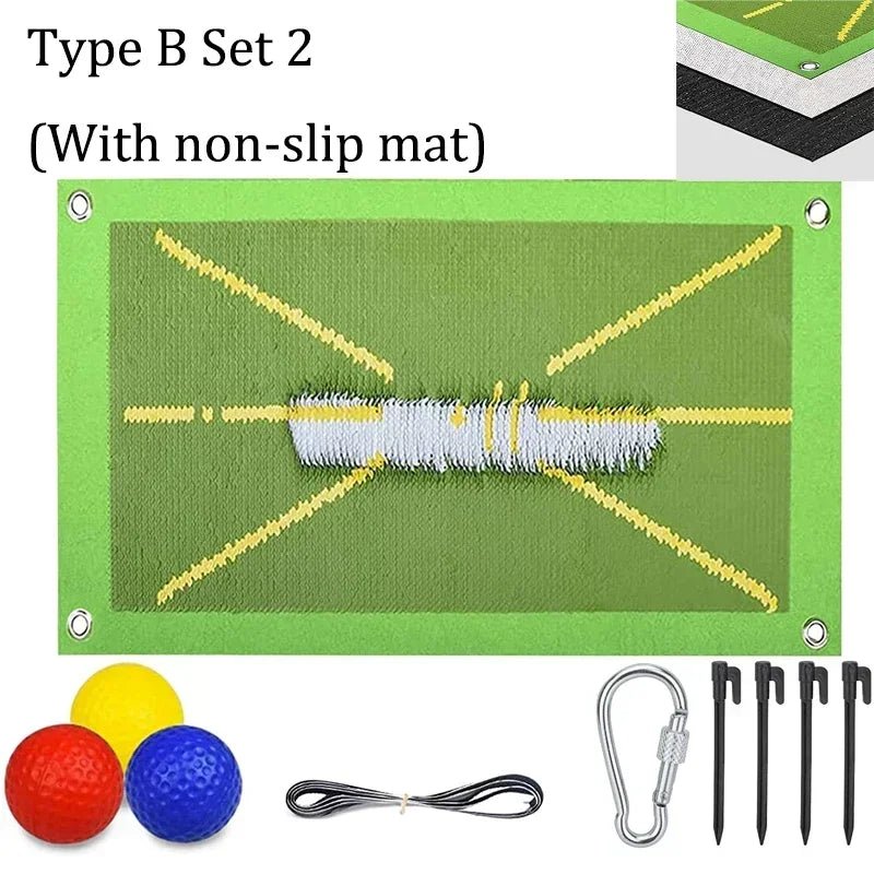 Golf Training Mat for Swing Detection Batting Path Feedback Practice Hitting Mats Golf Training Aids Equipment Outdoor IndoorEstaliosFitEstaliosFit183651634;20260421;1776809252nPlkB