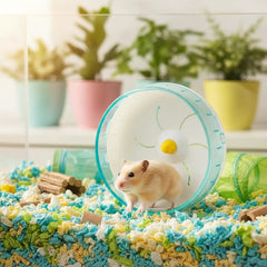 Hamster Running Disc Toy – 3 Sizes, Silent Rotary Jogging Wheel for Small Pets