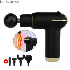 Hot Compress Percussion Massage Gun — Portable Electric Muscle Relaxer