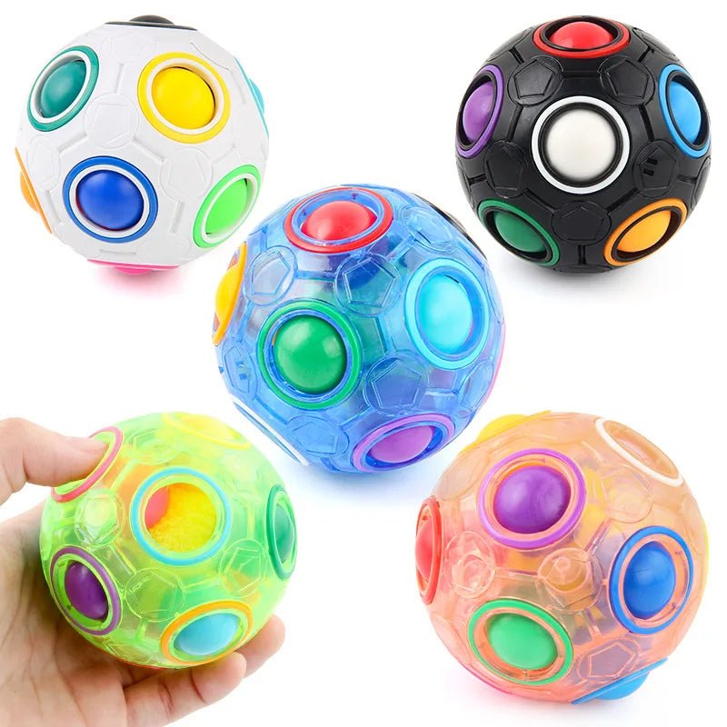 Magic Rainbow Puzzle Ball Speed Cube Ball Fun Stress Reliever Brain Teaser Color Matching 3D Puzzle Toy for Children Teen AdultEstaliosFitEstaliosFit183651841;20260421;1776809340Iq0IU