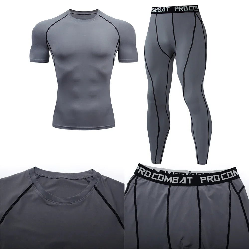 Men's Compression Sportswear Suit GYM Tight Clothes Yoga Sets Workout Jogging MMA Fitness Clothing Tracksuit Pants SportingEstaliosFitEstaliosFit184449541;2026057;1778180388SXarY