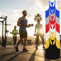 Mens Cotton Y-Back Tank Top for Gym Training