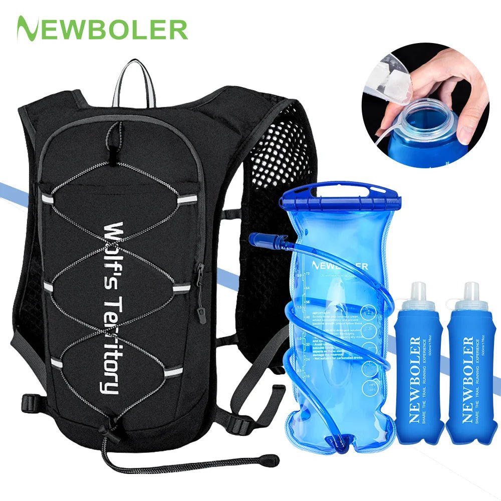 NEWBOLER Outdoor Trail Running Ultralight Backpack Running Hydration Vest Breathable Marathon Running Backpack Water BottleEstaliosFitEstaliosFit183652547;20260421;1776809386CppoF