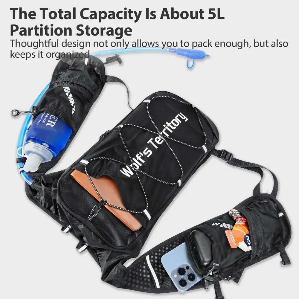 NEWBOLER Outdoor Trail Running Ultralight Backpack Running Hydration Vest Breathable Marathon Running Backpack Water BottleEstaliosFitEstaliosFit183652547;20260421;1776809386CppoF