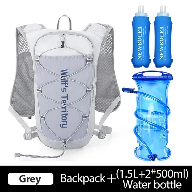 NEWBOLER Outdoor Trail Running Ultralight Backpack Running Hydration Vest Breathable Marathon Running Backpack Water BottleEstaliosFitEstaliosFit183652554;20260421;1776809386b2SPm