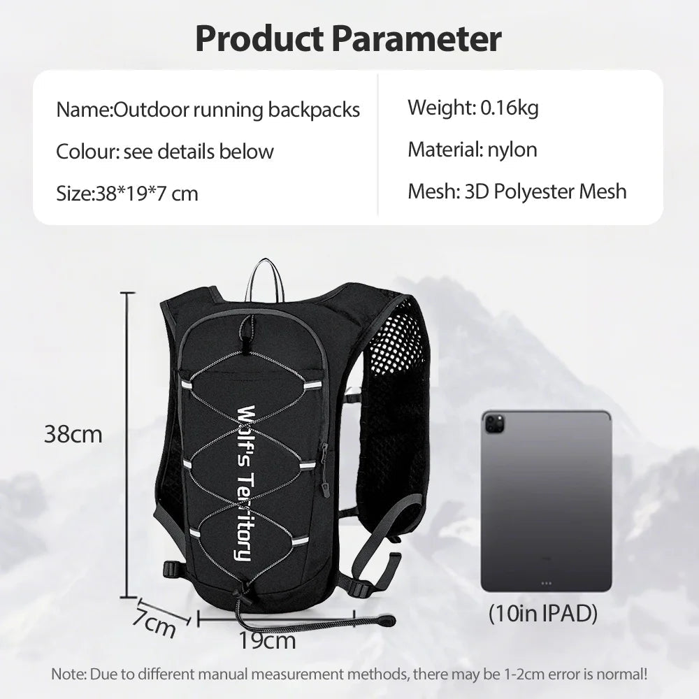 NEWBOLER Outdoor Trail Running Ultralight Backpack Running Hydration Vest Breathable Marathon Running Backpack Water BottleEstaliosFitEstaliosFit183652547;20260421;1776809386CppoF