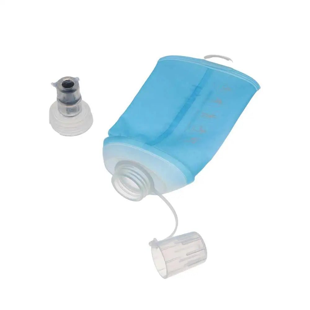 Portable TPU Folding Water Bottle Soft Flask Blue Sport Water Bottle Water Bag Collapsible Water Bottle 500ML 250ML 150MLEstaliosFitEstaliosFit183652092;20260421;1776809358x0DH9