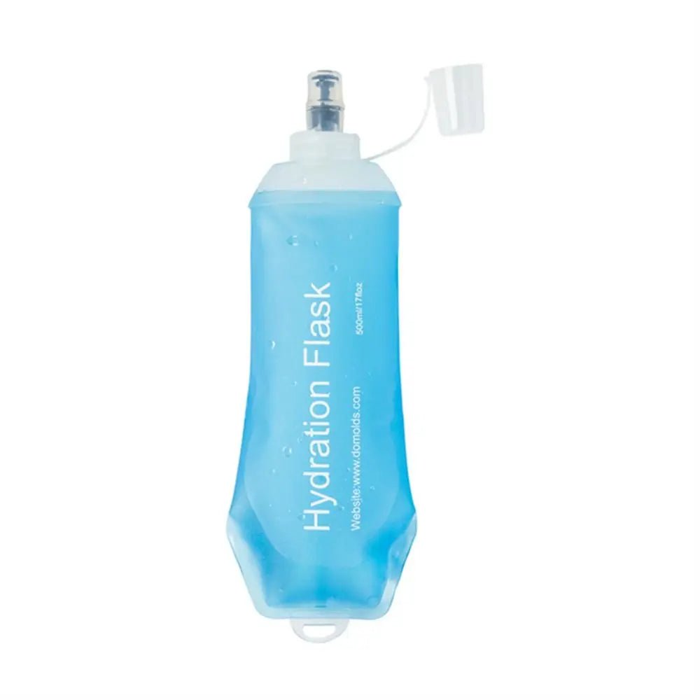 Portable TPU Folding Water Bottle Soft Flask Blue Sport Water Bottle Water Bag Collapsible Water Bottle 500ML 250ML 150MLEstaliosFitEstaliosFit183652094;20260421;1776809358nO02v