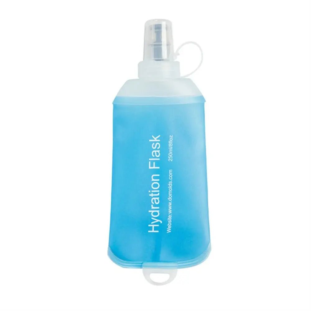 Portable TPU Folding Water Bottle Soft Flask Blue Sport Water Bottle Water Bag Collapsible Water Bottle 500ML 250ML 150MLEstaliosFitEstaliosFit183652279;20260421;1776809363oB89b