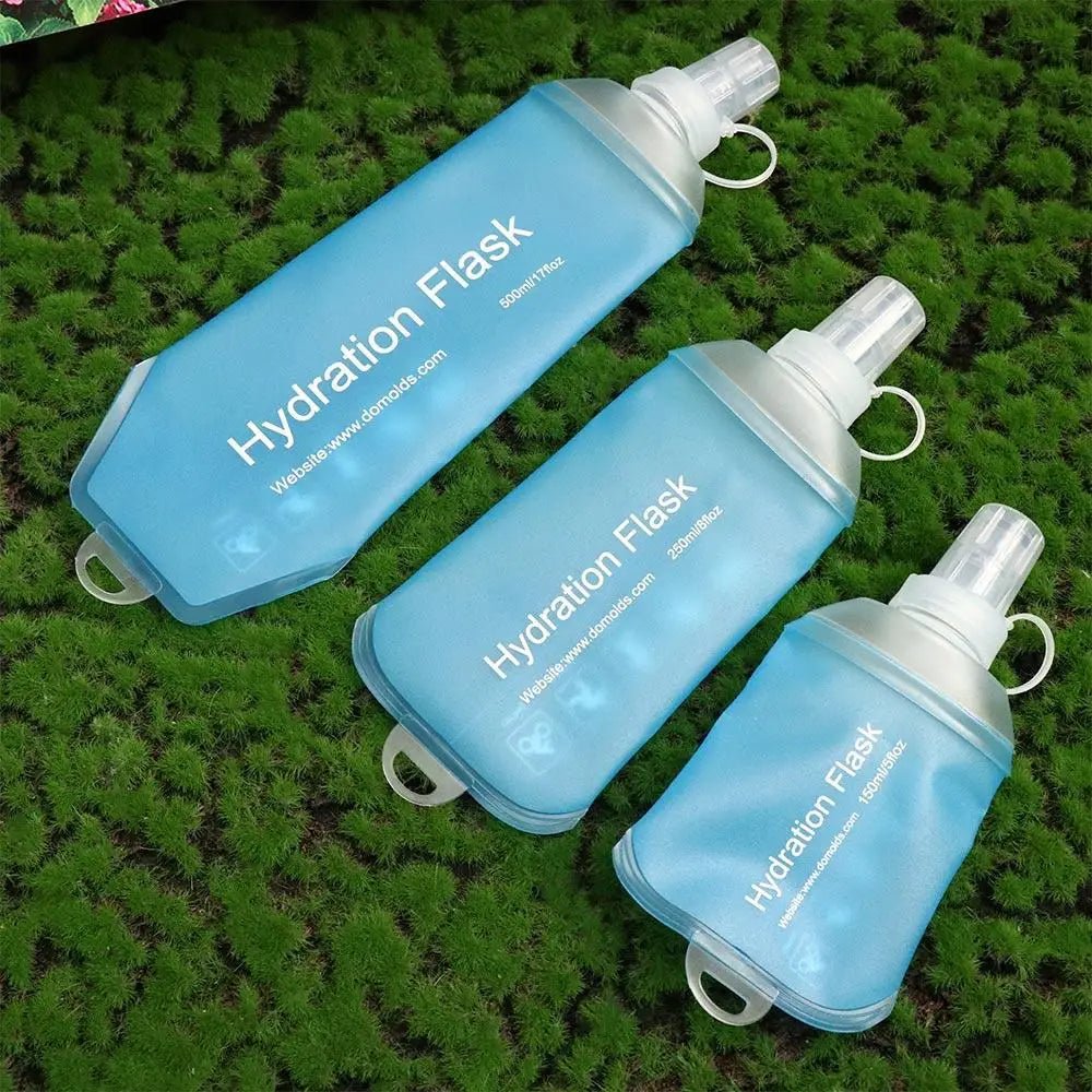 Portable TPU Folding Water Bottle Soft Flask Blue Sport Water Bottle Water Bag Collapsible Water Bottle 500ML 250ML 150MLEstaliosFitEstaliosFit183652278;20260421;1776809363vl1KT