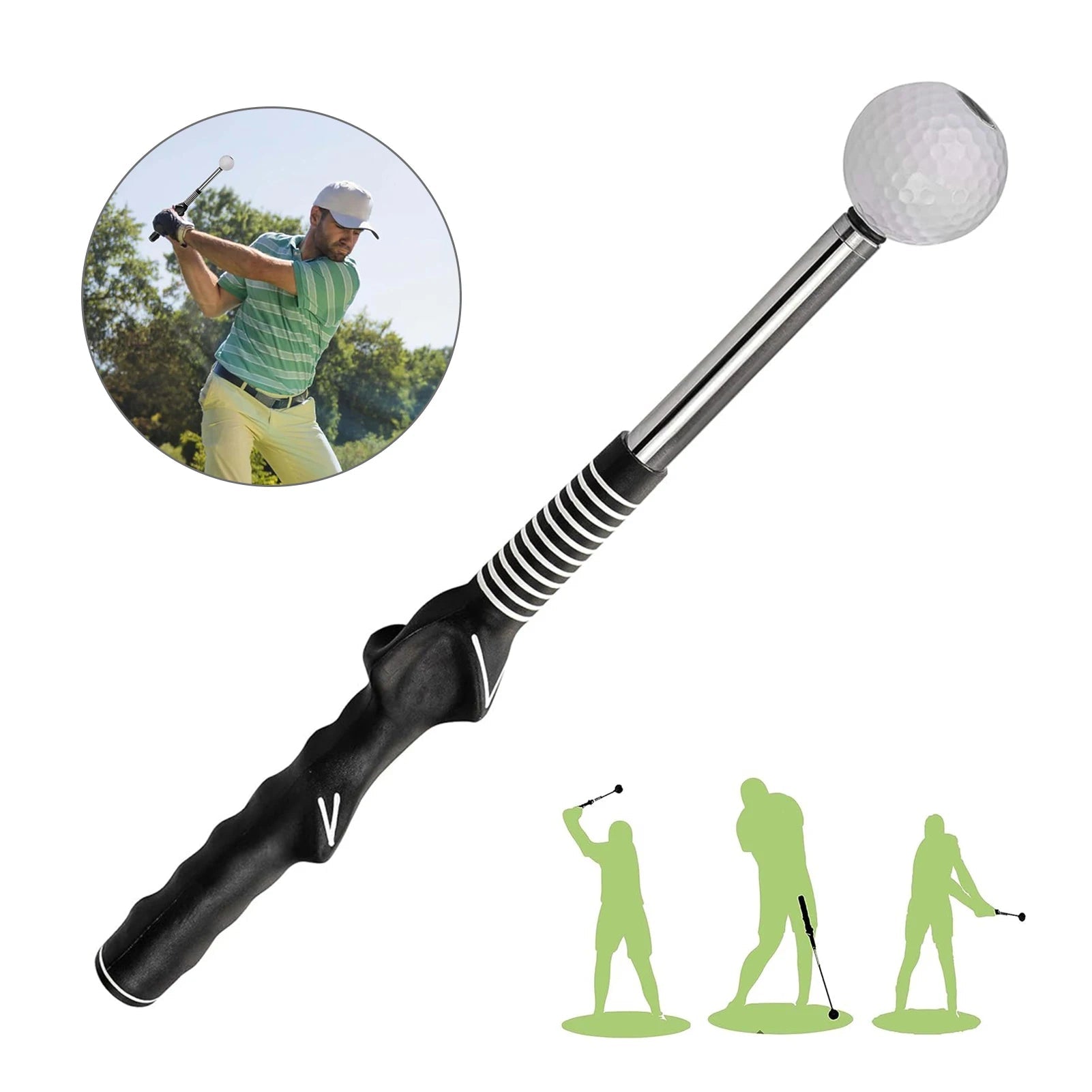 Retractable Golf Swing Training Aid Rhythm Click Sound Golf Grip Trainer Attachment for Indoor Practice Golf AccessoriesEstaliosFitEstaliosFit183651704;20260421;1776809255iKmDY