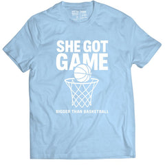 She Got Game - T-Shirt - Light Blue