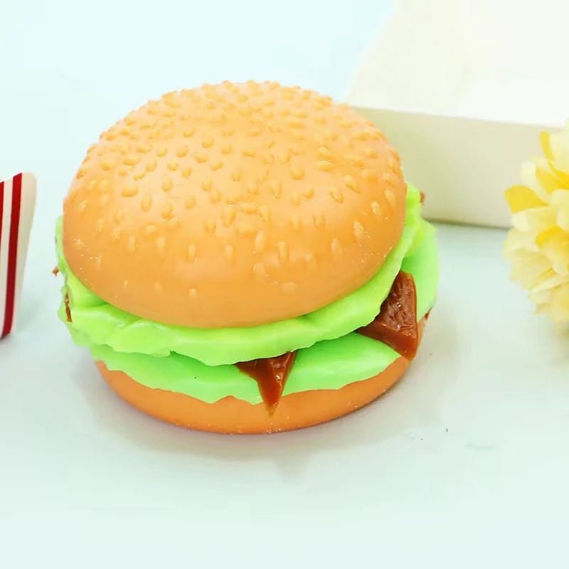 Simulation Burger Stress Relief Toy Stress Ball 3D Squishy Hamburger TPR Decompression Squeeze Ball Sensory Gifts Party AdultsEstaliosFitEstaliosFit183651833;20260421;17768093382v90R