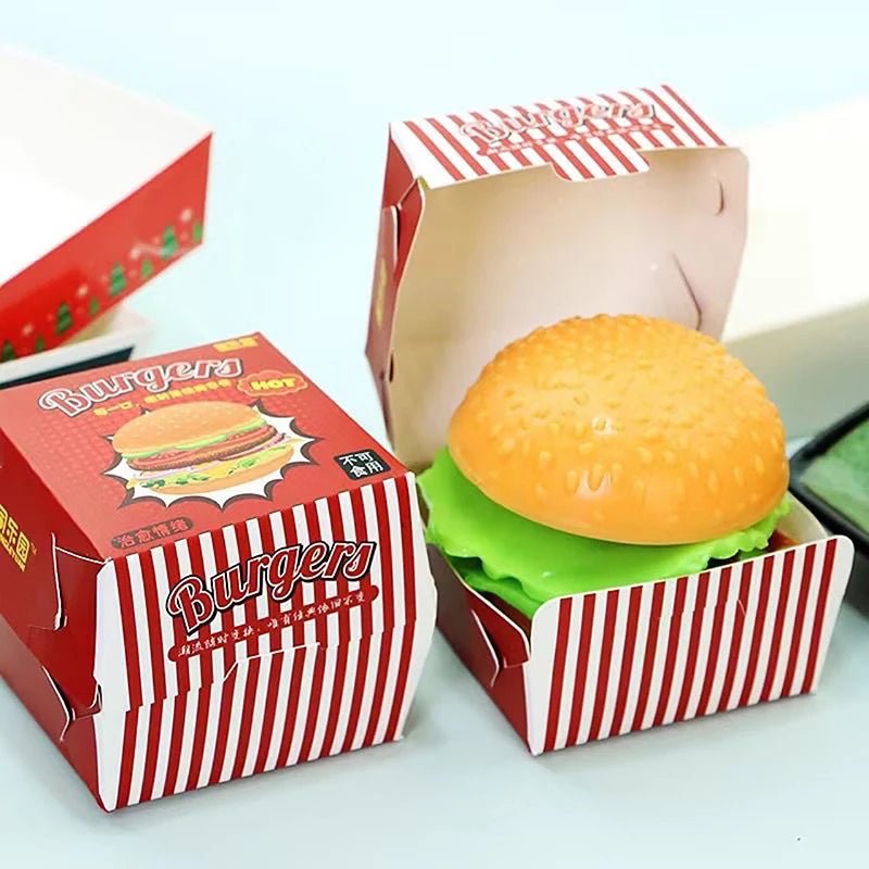 Simulation Burger Stress Relief Toy Stress Ball 3D Squishy Hamburger TPR Decompression Squeeze Ball Sensory Gifts Party AdultsEstaliosFitEstaliosFit183651833;20260421;17768093382v90R