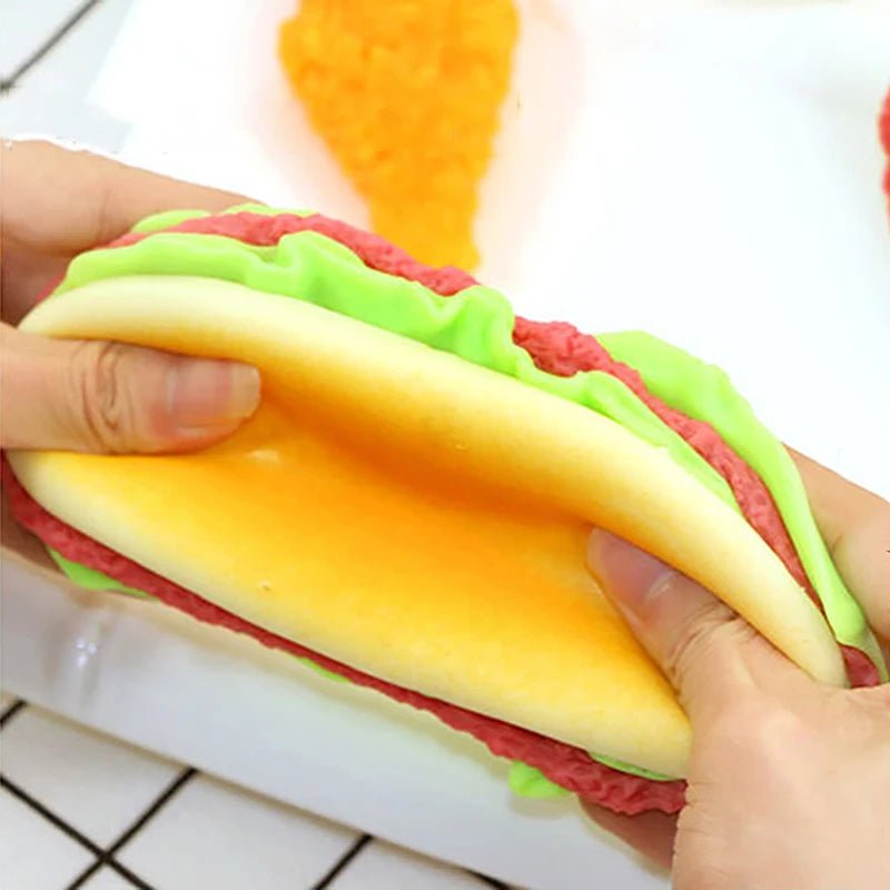 Simulation Burger Stress Relief Toy Stress Ball 3D Squishy Hamburger TPR Decompression Squeeze Ball Sensory Gifts Party AdultsEstaliosFitEstaliosFit183651833;20260421;17768093382v90R