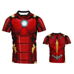 Sportswear Marvel Clothes Men's Compression Short Sleeve Workout T-Shirt Athletic Sports Fitness Gym Running Tops for Men
