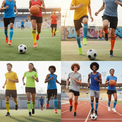 Striped Athletic Over the Calf Sports Socks for All Ages