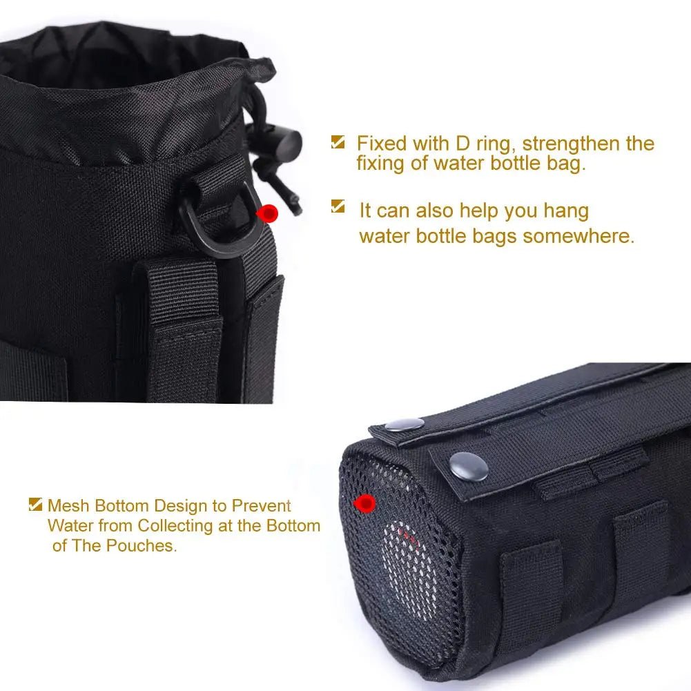 Travel Sports Mesh Water Bottles Pouch Bag, Tactical Drawstring Molle Water Bottle Holder Tactical Hydration Carrier PouchesEstaliosFitEstaliosFit183652437;20260421;1776809389jvPCI