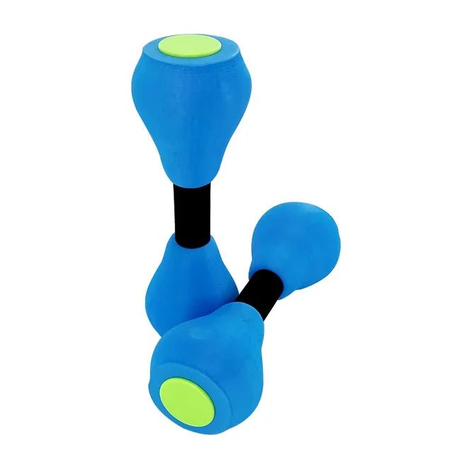 Water Dumbbells Aquatic Exercise Pool Fitness Equipment Blue Foam Water Aerobic Exercise Fitness Equipment.