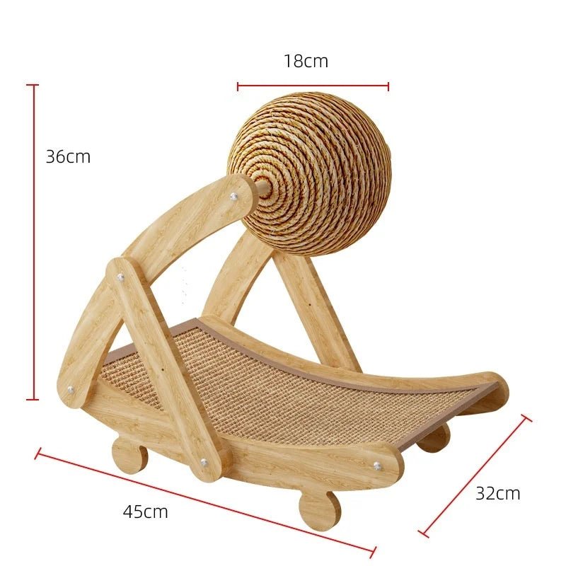 Wooden Cat Scratching Ball and Sisal Board ToyEstaliosFitEstaliosFit184217094;2026052;1777699398wPfR7