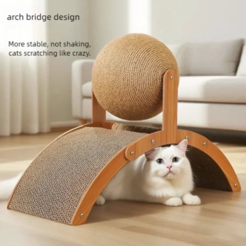 Wooden Cat Scratching Ball and Sisal Board ToyEstaliosFitEstaliosFit184217093;2026052;17776993980deG0