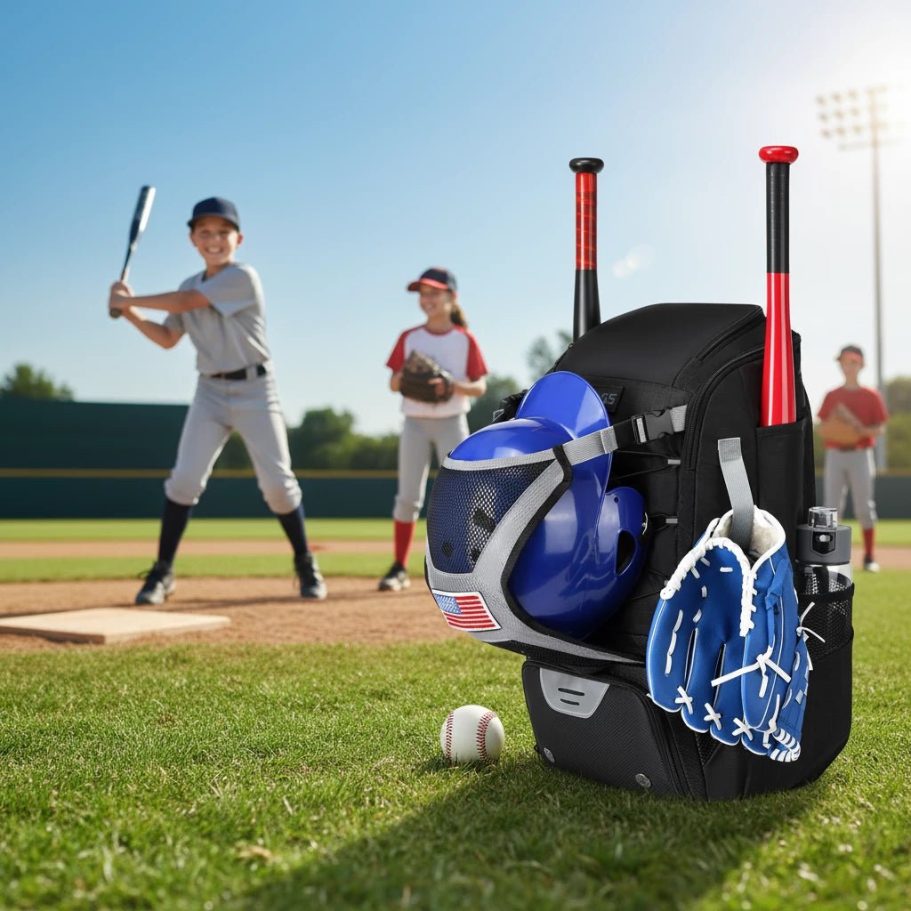 Youth Baseball Equipment Backpack with Dedicated Shoe CompartmentEstaliosFitEstaliosFit184218377;2026052;1777703623BAOI6